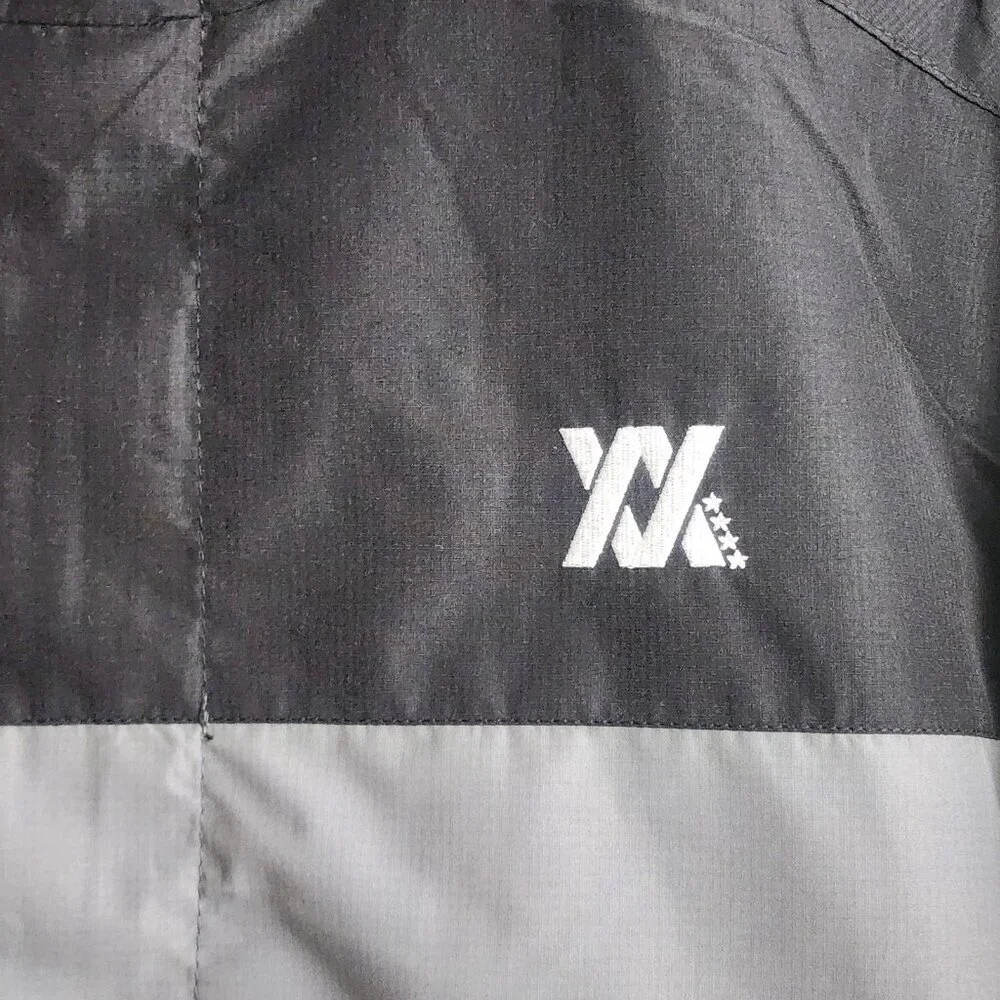 Dixxon Jacket Mens Large Black Full Zip Hooded Windbreaker Ground Up Customs